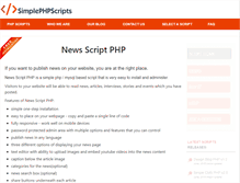 Tablet Screenshot of newsscriptphp.com